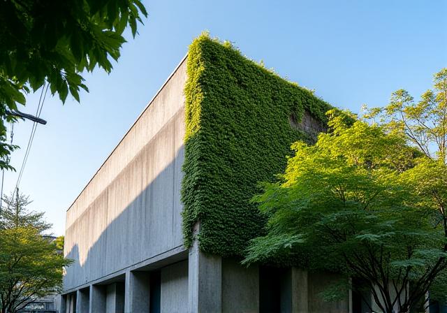 築地のオフィス周辺と緑の融合